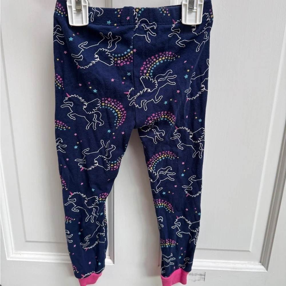 Member’s Mark 3T Girls Playful Unicorn Pajama Bottoms Pants in Blue and Pink